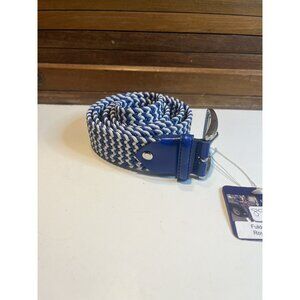 Georg Roth Fulda 5519 Royal/White Knit Belt Size 42